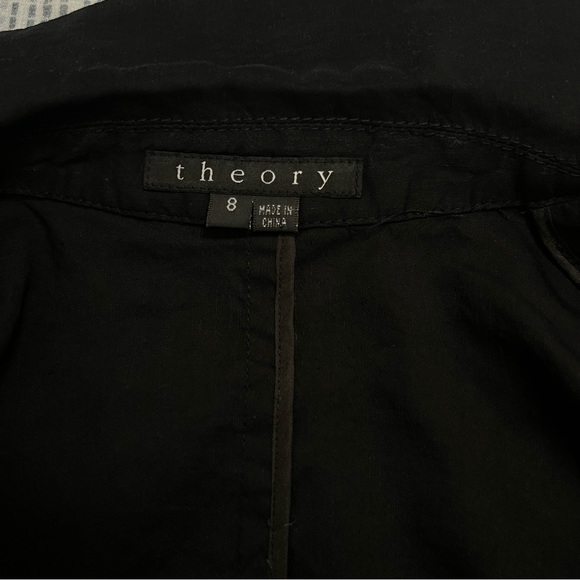 Theory Women’s Black “Galina Law Tie “ Blazer. - Picture 5 of 7